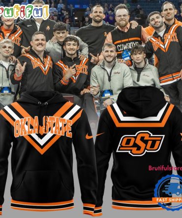 Oklahoma State Cowboys Wrestling Black Hoodie