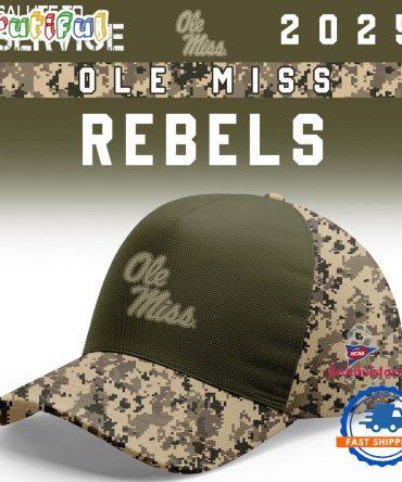 Ole Miss Rebels 2025 Ncaa Salute To Service Limited New Cap