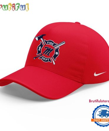 Ole Miss Rebels Baseball X Firefighter Appreciation Night 3D Print Cap Hats