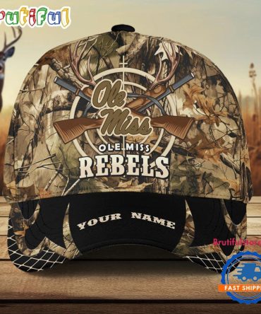 Ole Miss Rebels Camo Hunting Cap, Sport Team Camo Hunting Hats