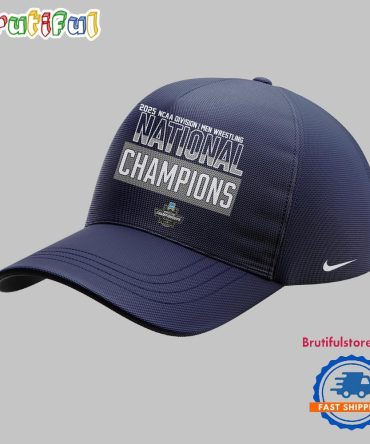 Penn State Nittany Lions Ncaa Division Men’S Wrestling National Champions 3D Print Navy Cap
