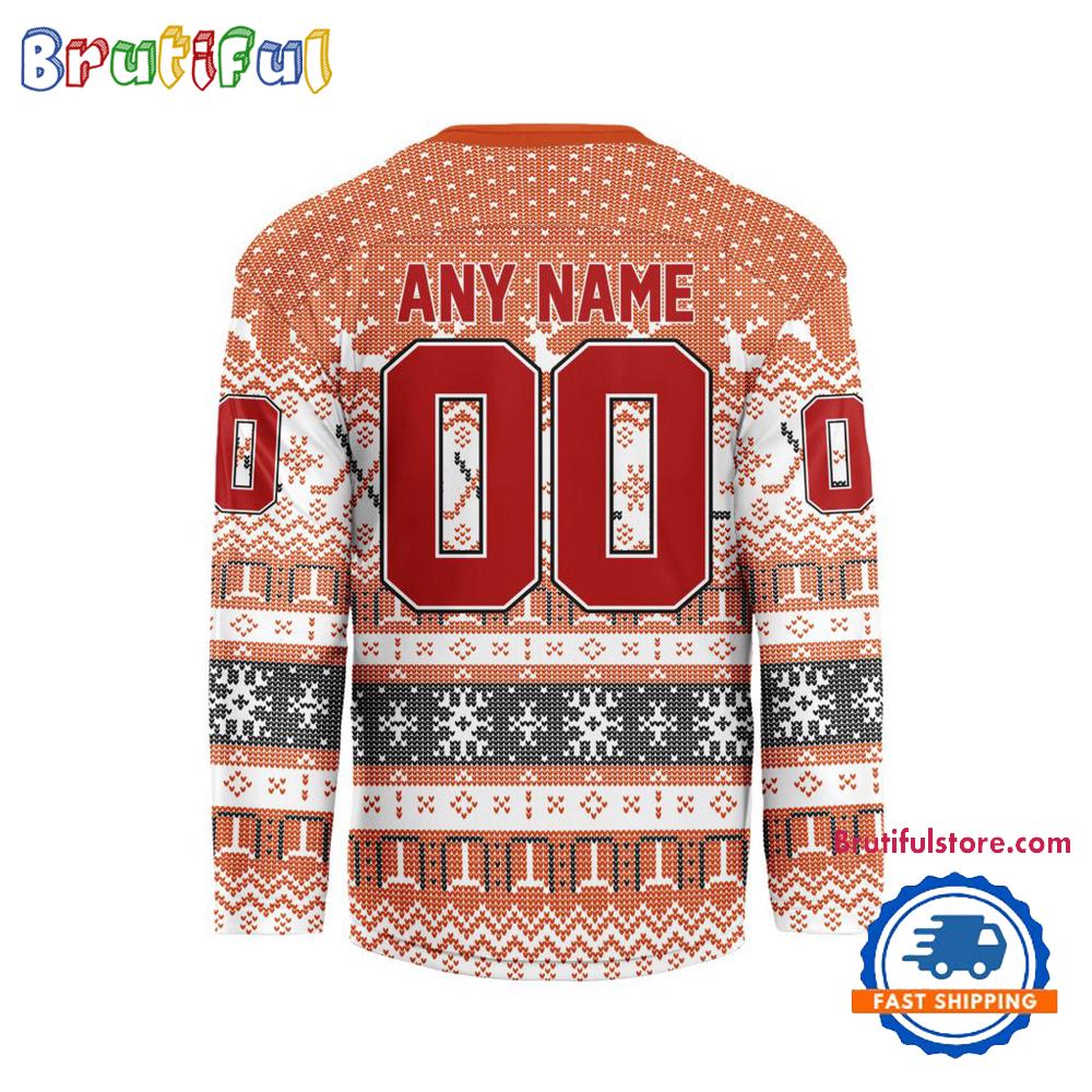 Philadelphia Flyers 2025 Nhl Christmas Personalized Hockey Jersey Design - Image 2