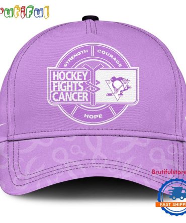 Pittsburgh Penguins 2025 Nhl Hockey Fights Cancer Limited Edition Cap