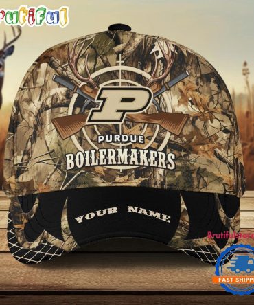 Purdue Boilermakers Camo Hunting Cap, Sport Team Camo Hunting Hats