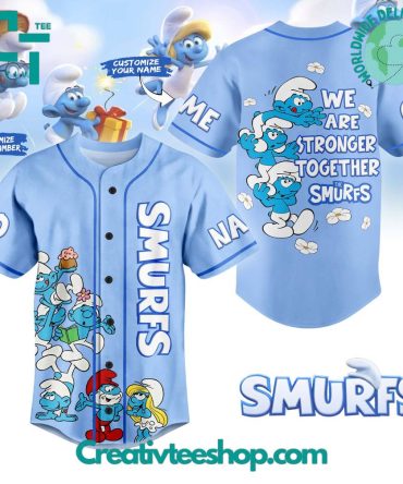 The Smurfs "Strong Together" Special Baseball Jersey
