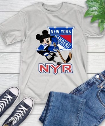 Nhl New York Rangers Mickey Mouse Disney Hockey T Shirt T-Shirt