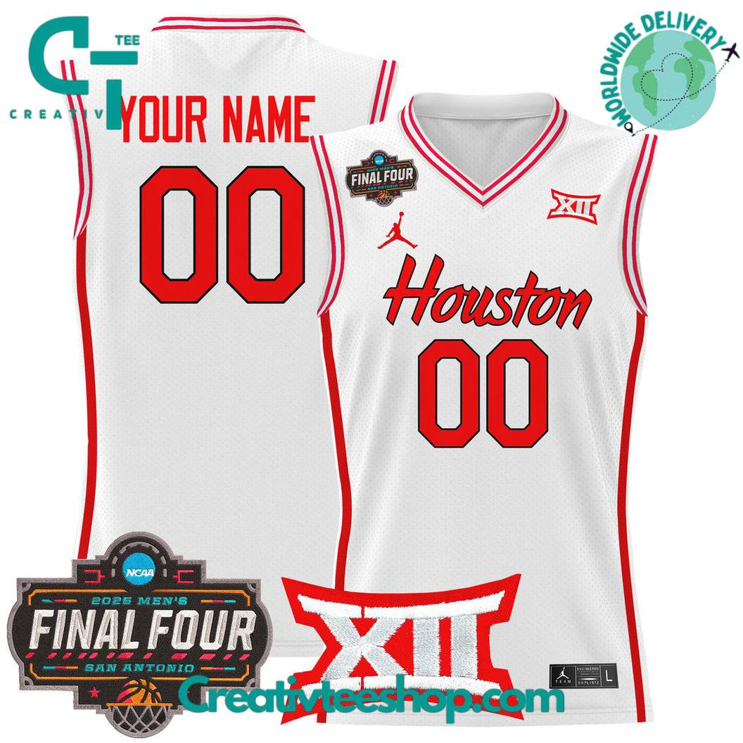 Houston Cougars 2025 Final Four Personalized Basketball Jersey