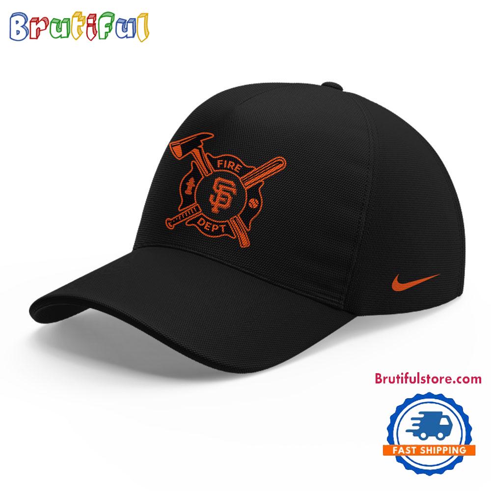 San Francisco Giants X Firefighter Appreciation Night Black Cap