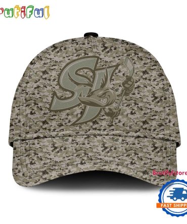San Jose Barracuda Hockey 2024 Limited Camo Veterans Cap