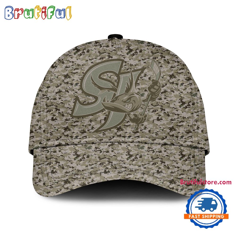San Jose Barracuda Hockey 2024 Limited Camo Veterans Cap
