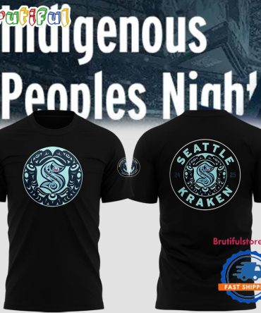 Seattle Kraken Indigenous Peoples Night Black T Shirt