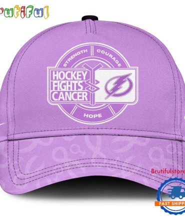Tampa Bay Lightning 2025 Nhl Hockey Fights Cancer Limited Edition Cap