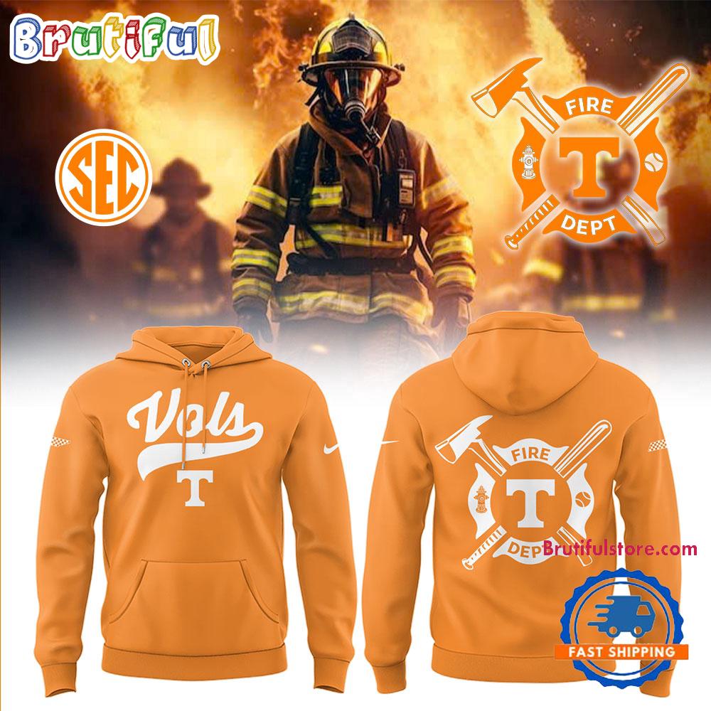 Tennessee Volunteers Baseball X Firefighter Appreciation Night 3D All Over Print Hoodie