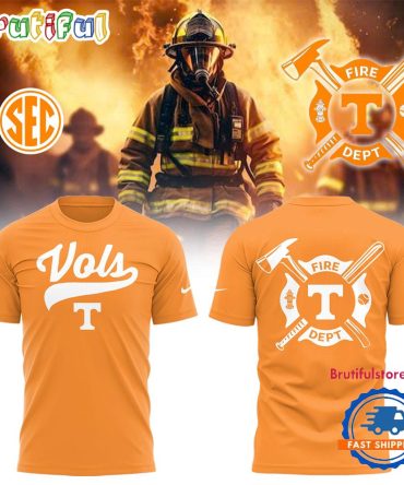 Tennessee Volunteers Baseball X Firefighter Appreciation Night 3D All Over Print T Shirt