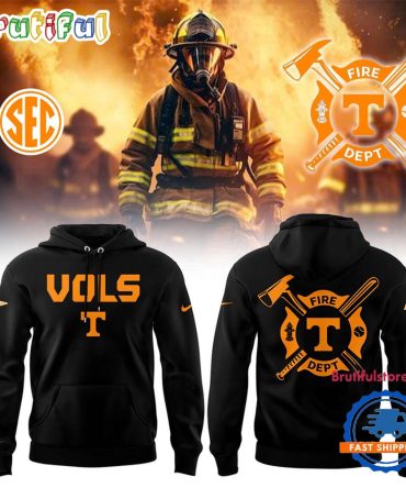 Tennessee Volunteers Baseball X Firefighter Appreciation Night Black Hoodie