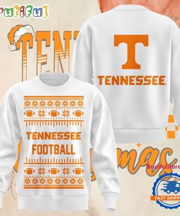 Tennessee Volunteers Football Special Snow Tree Christmas Sweatshirt