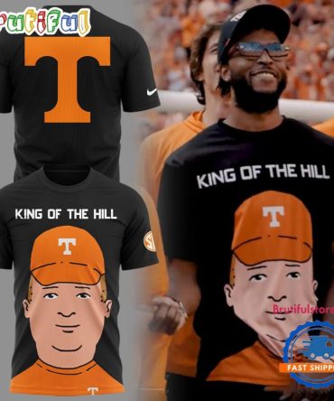 Tennessee Volunteers King Of The Hill Black Unisex T Shirt