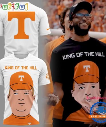 Tennessee Volunteers King Of The Hill White Unisex 3D Shirt
