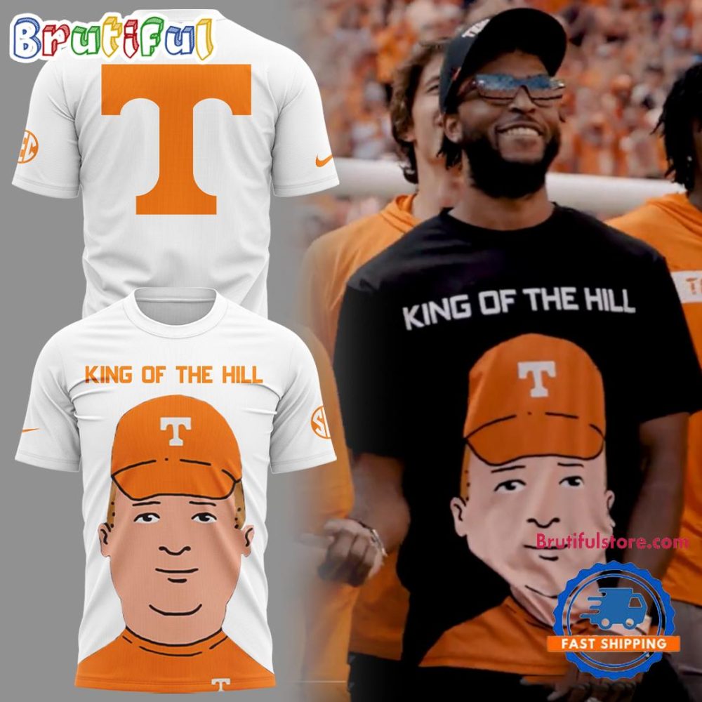Tennessee Volunteers King Of The Hill White Unisex 3D Shirt