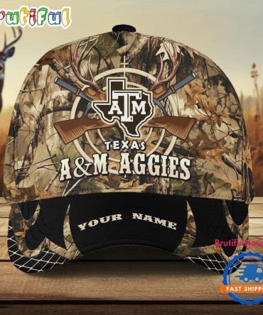 Texas Am Aggies Camo Hunting Cap, Sport Team Camo Hunting Hats