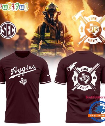 Texas Am Aggies Baseball X Firefighter Appreciation Night 3D All Over Print T Shirt