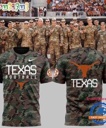 Texas Longhorns 2024 Military Appreciation New 3D Shirt