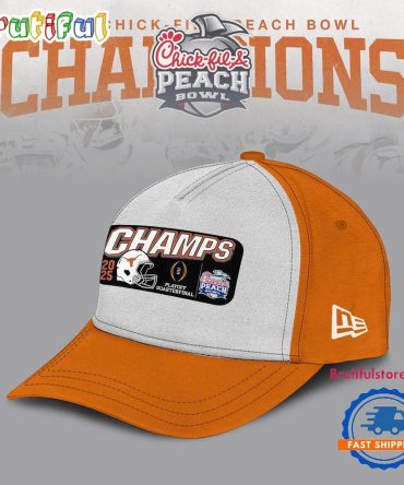 Texas Longhorns 2025 Chick-Fil-A Peach Bowl Champions New Cap Hats