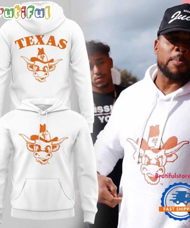 Texas Longhorns 2025 White Hoodie Shirt