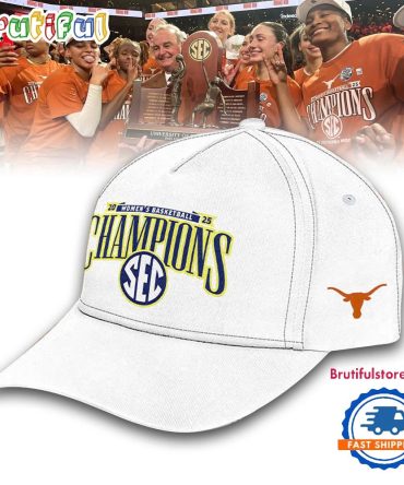 Texas Longhorns 2025 Sec Women’S Basketball Regular Season Champions Locker Room Cap