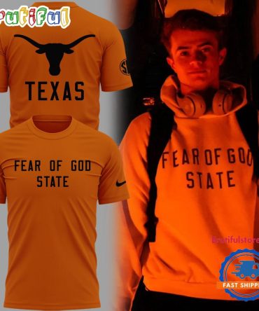 Texas Longhorns Fear Of God State Orange New T Shirt