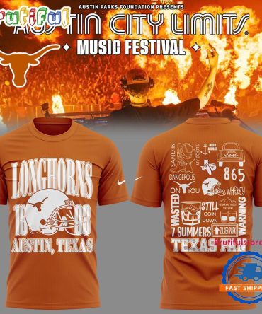 Texas Longhorns Football X Austin City Festival Orange T Shirt