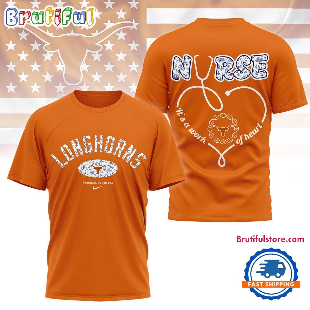 Texas Longhorns Nurse Appreciation Day 3D Shirt