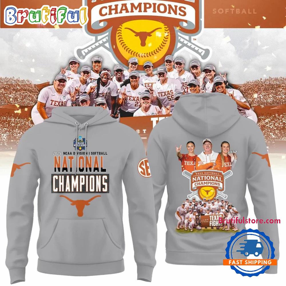 Texas Longhorns Softball Women's College World Series 2025 Champions Hoodie Shirt