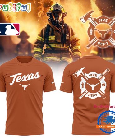 Texas Longhorns X Firefighter Appreciation Night 3D All Over Print T Shirt