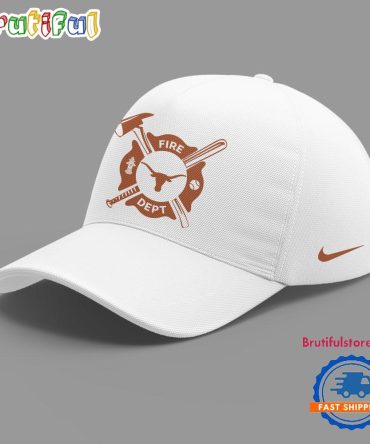 Texas Longhorns X Firefighter Appreciation Night 3D White Cap