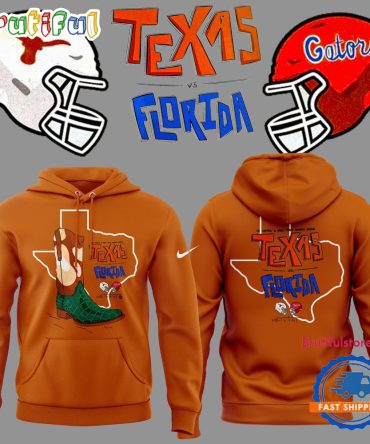 Texas Longhorns X Florida Gators 2024 New Orange Hoodie