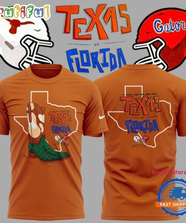 Texas Longhorns X Florida Gators 2024 New Orange T Shirt