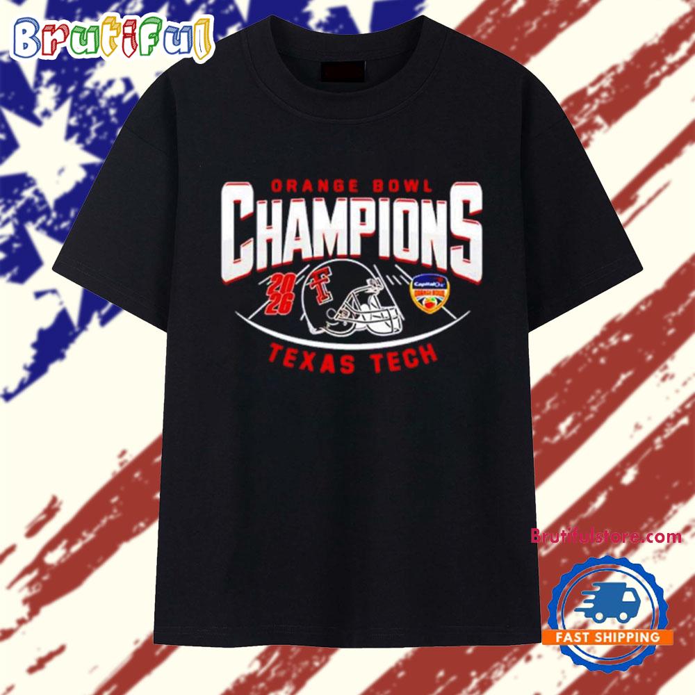 Texas Tech Orange Bowl Champions 2026 Football T Shirt