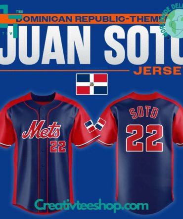 New York Mets Juan Soto Dominican Republic - Themed Special Baseball Jersey