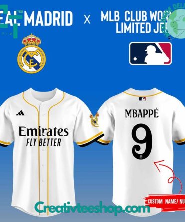 Real Madrid X Mlb Club World Cup Limited Edition Baseball Jersey