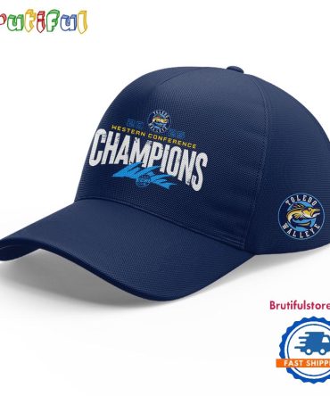Toledo Walleye 2025 Echl Western Conference Champions Baseball Cap