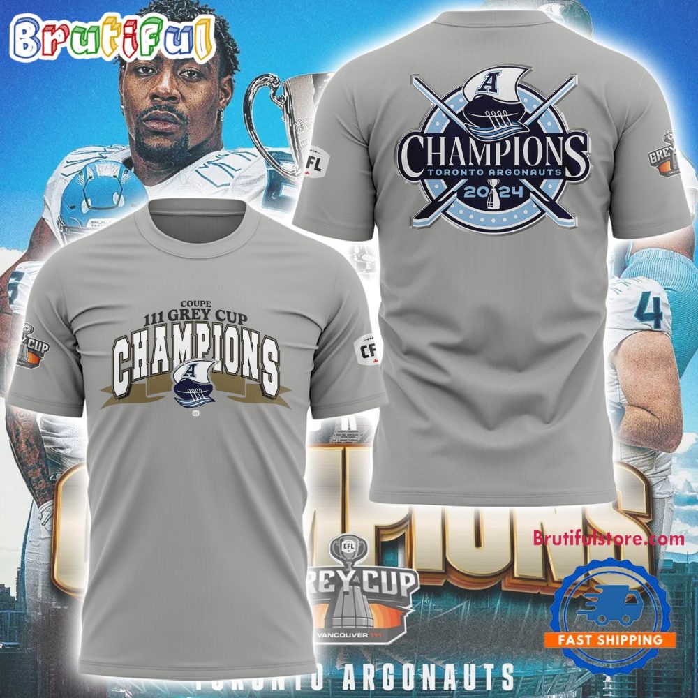 Toronto Argonauts Grey Cup Champions Limited Edition T Shirt