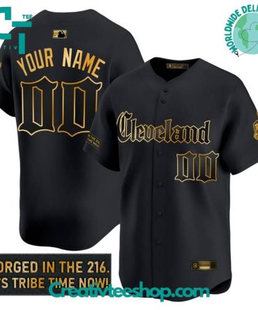 Cleveland Indians Gothic Iron Edition "Forged In The 216" Baseball Jersey