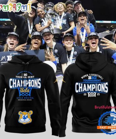 Ucla Bruins 2025 Women'S Basketball Big Tournament Champs Hoodie