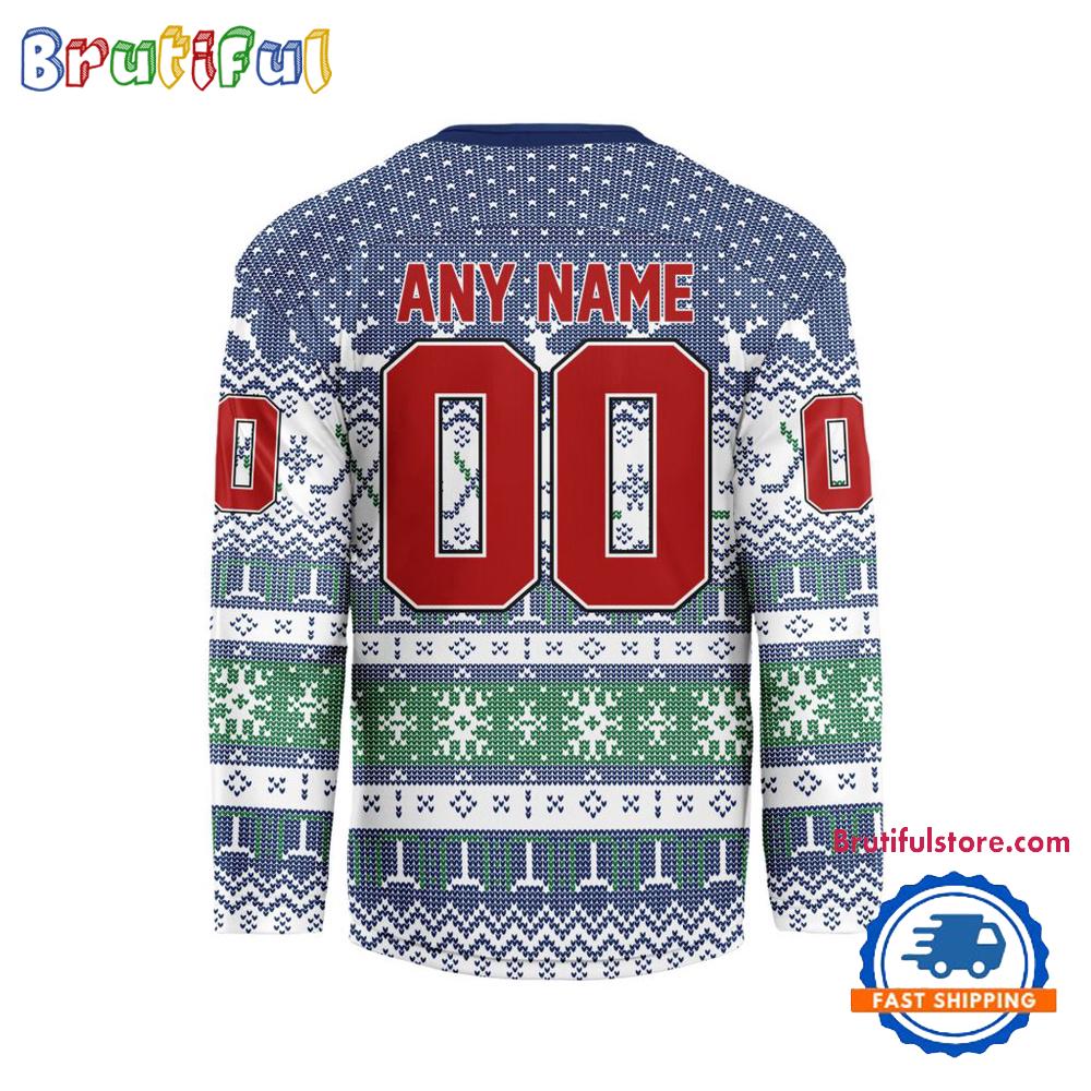 Vancouver Canucks 2025 Nhl Christmas Personalized Hockey Jersey Design - Image 2