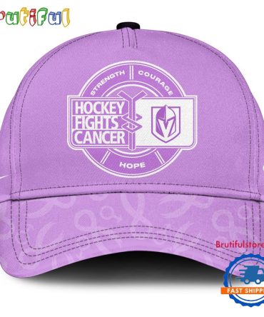 Vegas Golden Knights 2025 Nhl Hockey Fights Cancer Limited Edition Cap