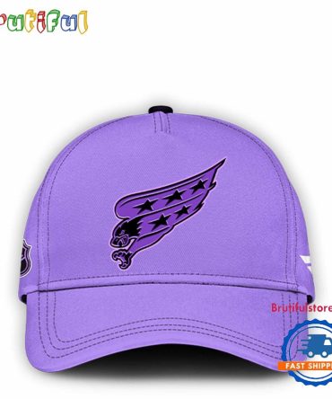 Washington Capitals 2025 Nhl Hockey Fights Cancer Cap Hats