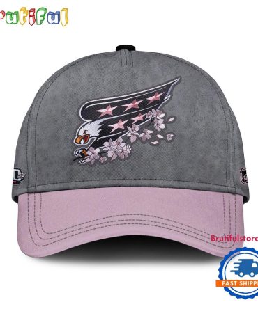 Washington Capitals 50Th Anniversary Cherry Blossom Cap Hats