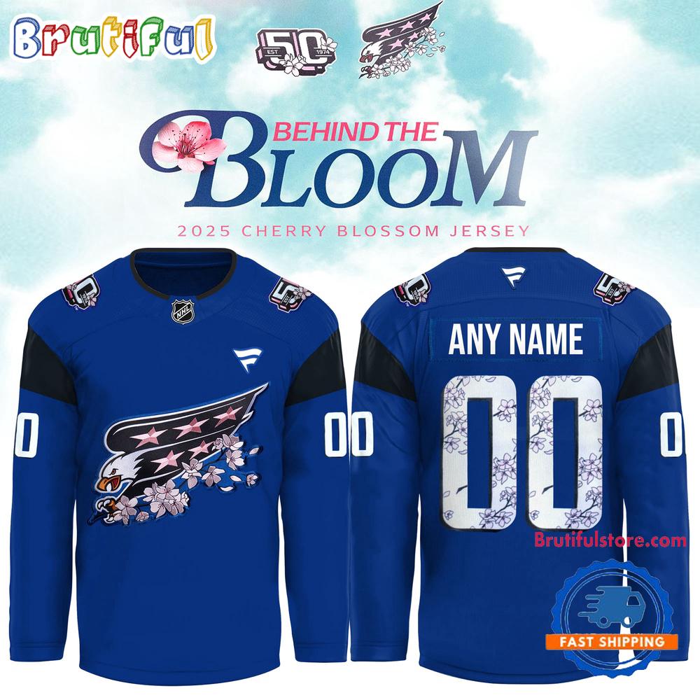 Washington Capitals 50Th Anniversary Cherry Blossom Hockey Jersey