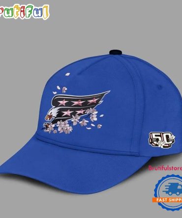 Washington Capitals Nhl 2025 Cherry Blossom New Cap Hats